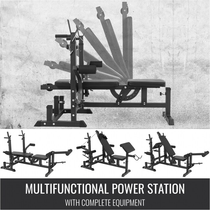 Universal weight bench workstation top
