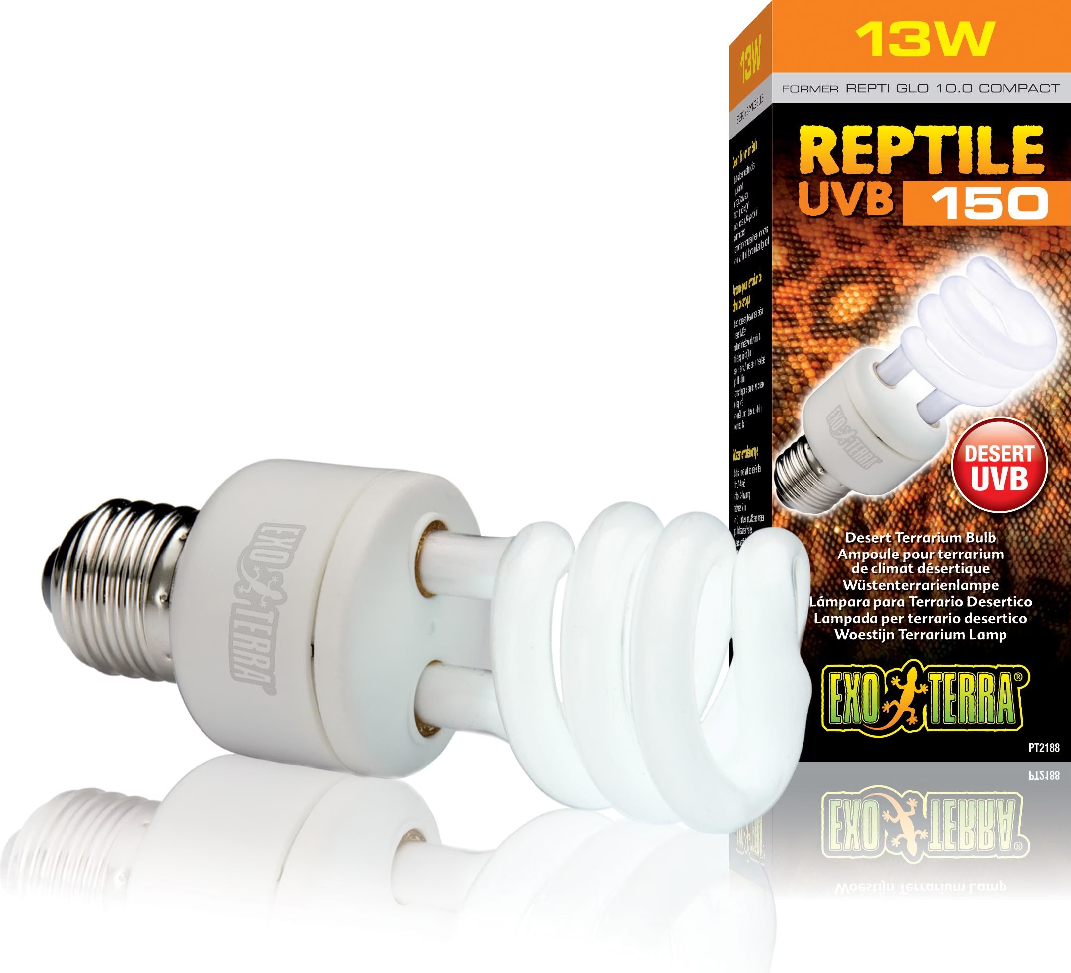 Comparer les prix de Reptiglo Uvb150 Fluocompact 13w 10.0 - Exo Terra