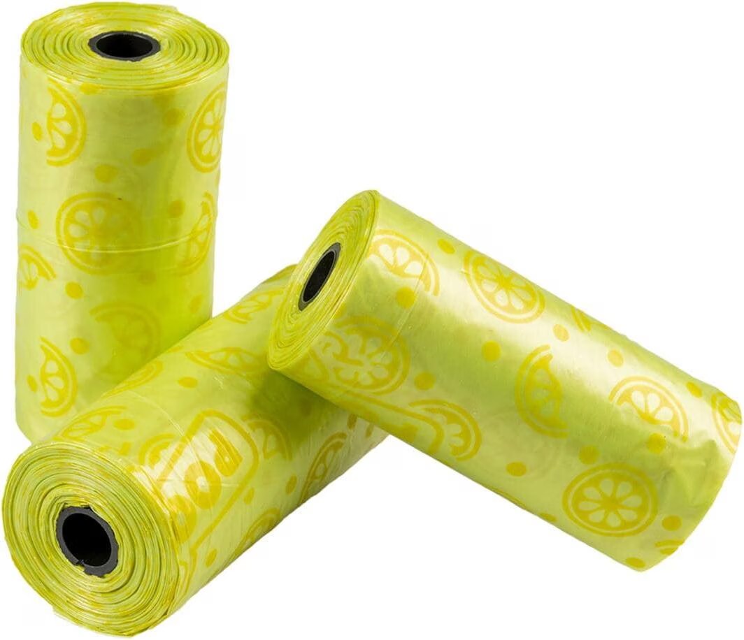 Duvoplus Sacs  djections canines parfums au citron, 4 rouleaux de 15 sacs (Chien), Produits de soins pour animaux