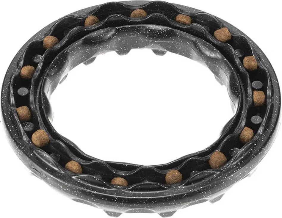 Anneau à mâcher Ferplast Smile, noir pour chien - taille M : 16 cm de diamètre x H 3,2 cm