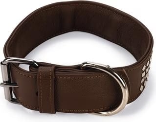 Meilleurs prix pour Vintage Collier+Rivets Marron . 60Cm50Mm - Mon Animalerie