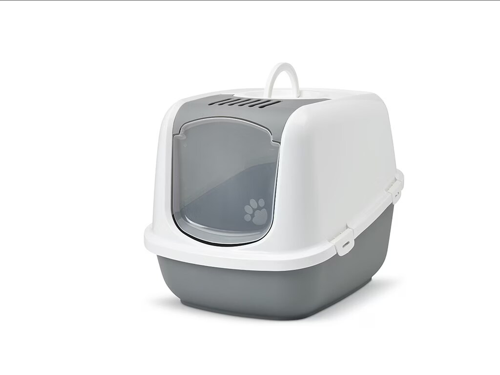 Maison de toilette Savic Nestor XXL, gris clair / blanc - pour chat