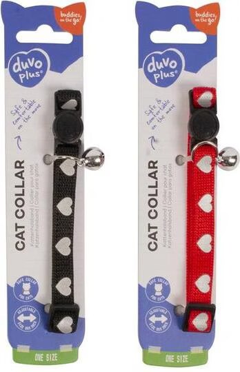 Duvo+ Collier chat Coeurs, 20-30 cm, assortis (Chat), Collier + laisse
