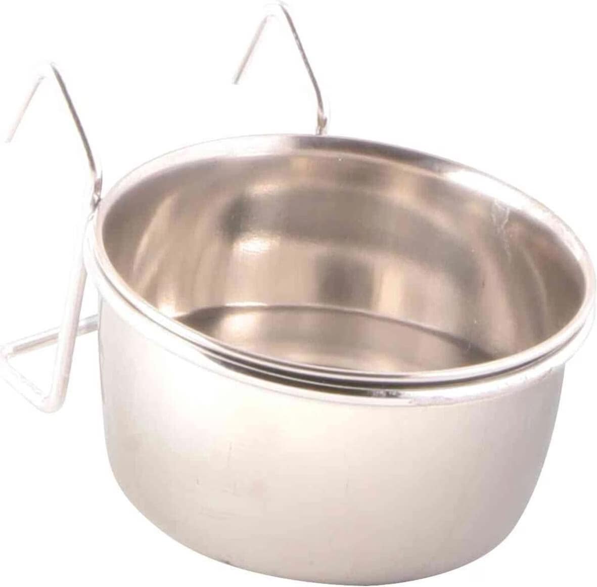 Meilleurs prix pour Mangeoire acier inoxydable avec support 150 ml ø7 cm oiseaux