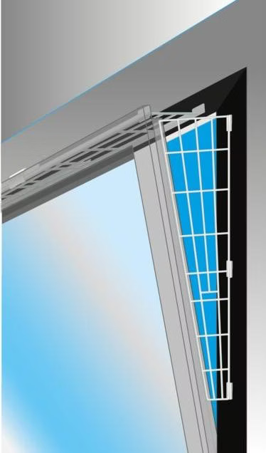 Grille de protection Trixie pour fenêtre, panneau latéral - L 62 × l 16/7 cm