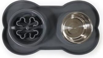 Meilleurs prix pour Rosewood Voerbak Drinkbak Dubbel Slow Feeder Silicone, Gamelle