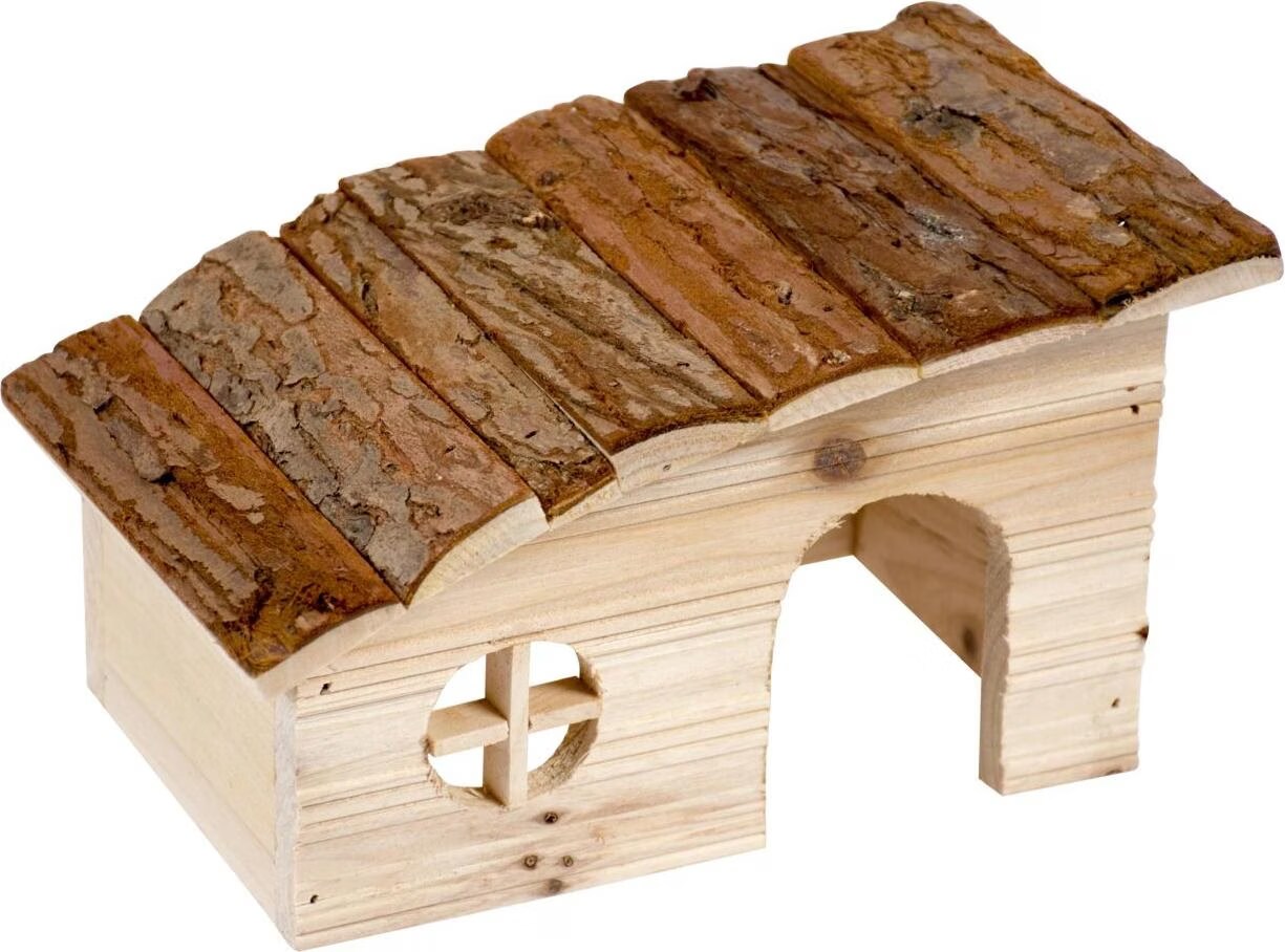 Comparer les prix de EBI Lodge en bois avec toit inclin Rongeurs, quipement cage pour rongeurs