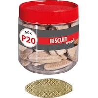 Tox Tassello piatto in legno Biscuit Wood P20, 60 pezzi (60 pz.)