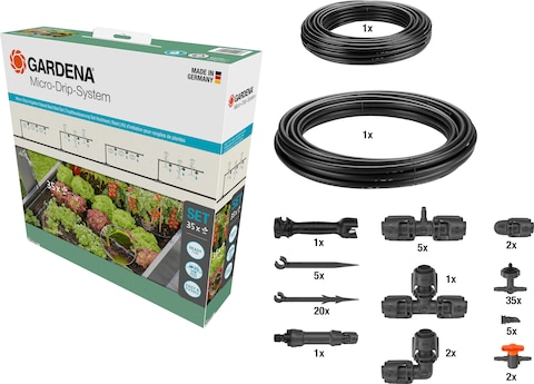 Gardena MicroDripSystem Set Hochbeet/Beet (Tropfbewässerung Set