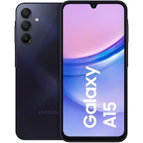 Samsung Galaxy A15 (128 GB, Blue, Black, 6.50", Dual SIM, 50 Mpx, 4G)