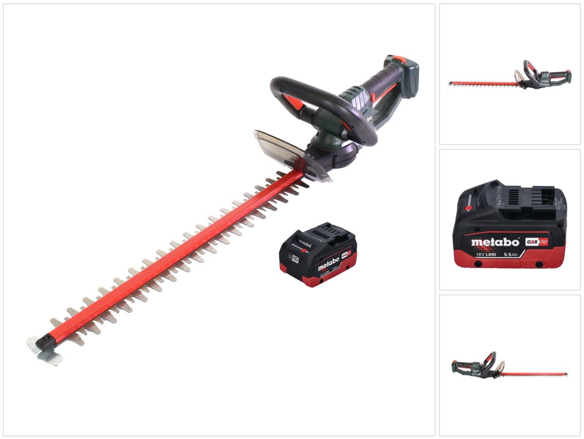Metabo HS 18 LTX 45 Akku Heckenschere 18 V 43 cm + 1x Akku 5 5 Ah ohne Ladegerät Galaxus