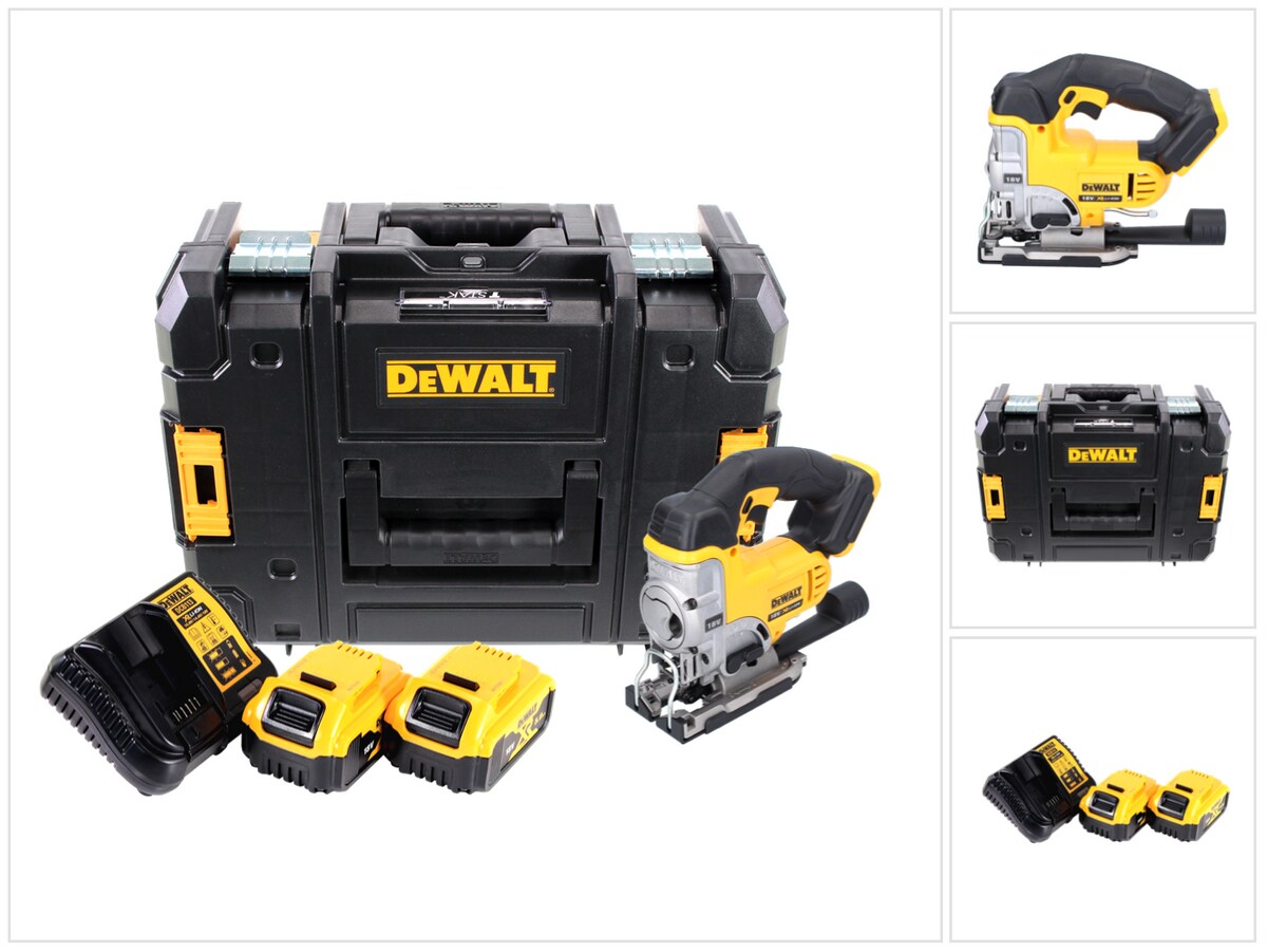 DeWalt DCS 331 P2 Akku Stichsäge 18 V + 2x Akku 5 0 Ah + Ladegerät + TSTAK (3000 min-1) Galaxus