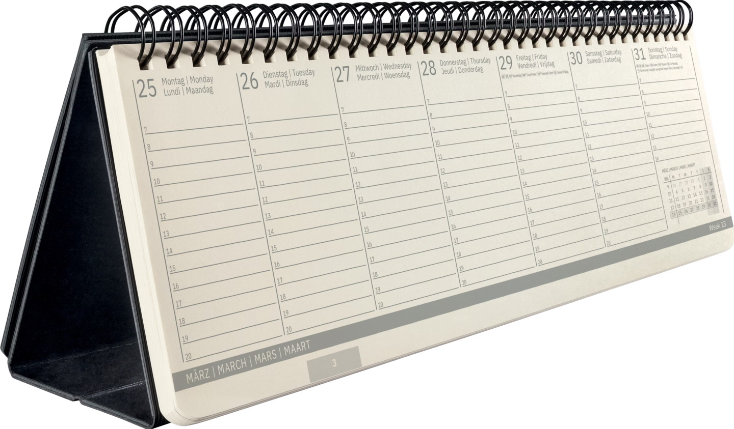Sigel Desk calendar (Special Hardcover German French Dutch English