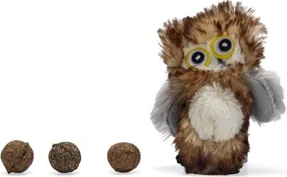 Beeztees BZ PLU HIBOU CHAT M CATNIPBALL (Jouets pour chats), Jouets pour chat