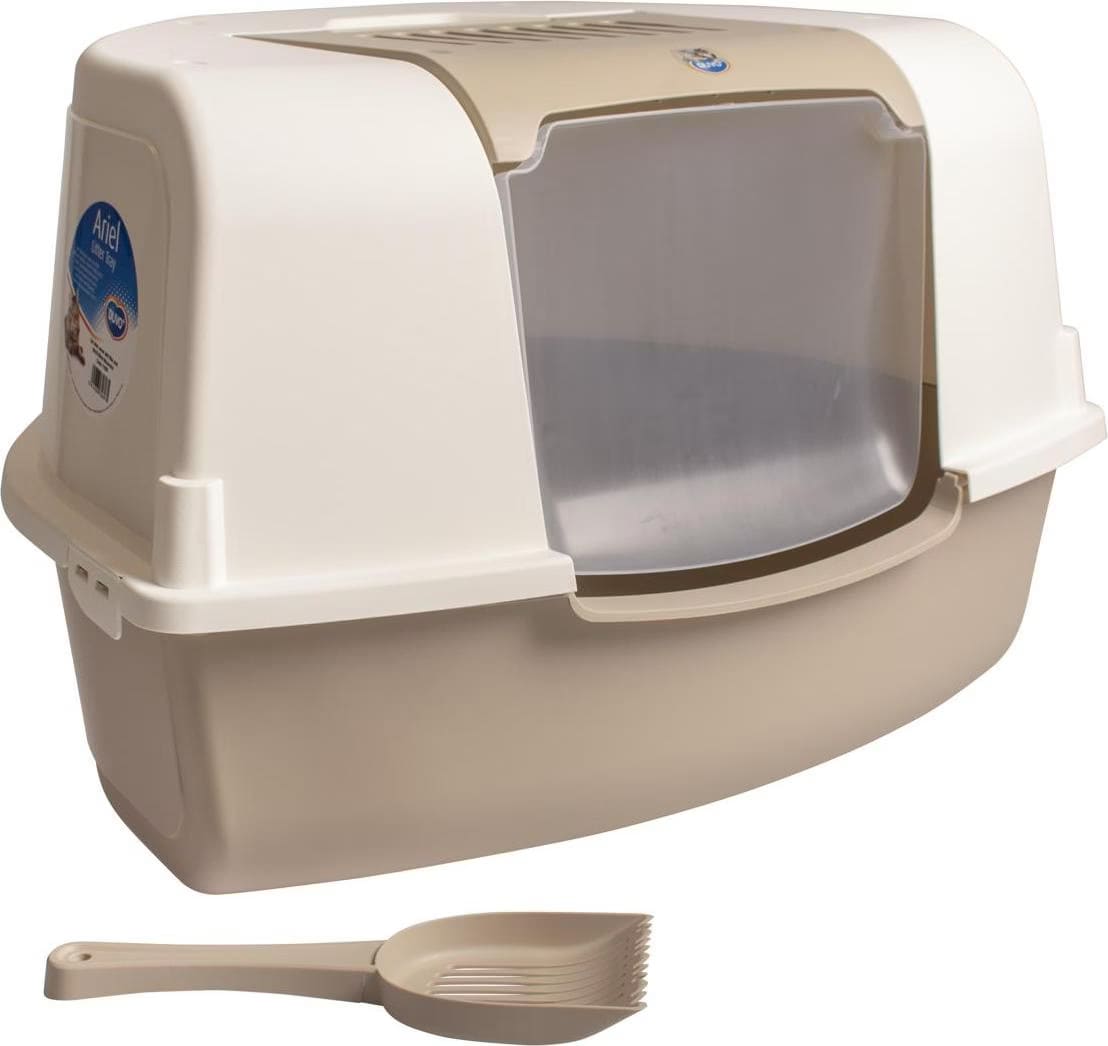 Meilleurs prix pour EBI Cat Toilet Ariel Corner avec filtre + Scoop (Bac  litire ferm), Bac  litire pour chat