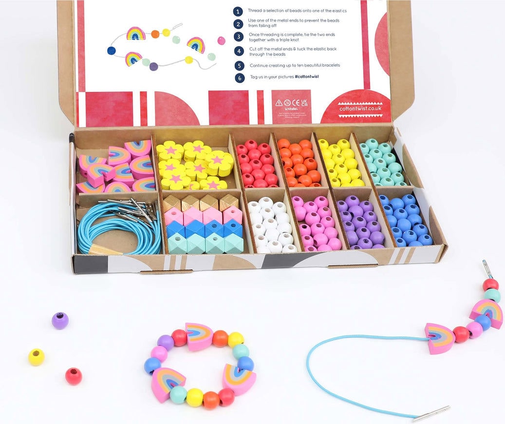 Cotton Twist Kreativset Armband basteln «Regenbogen» Galaxus