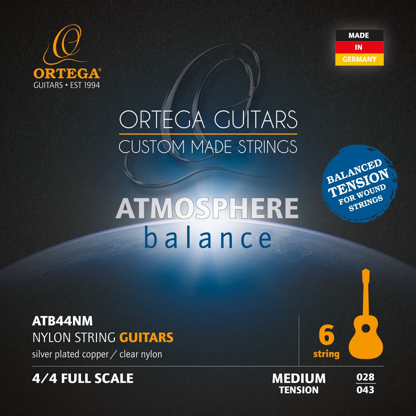 Ortega Nylon Saiten Gitarre Medium Tension (Gitarre) Galaxus