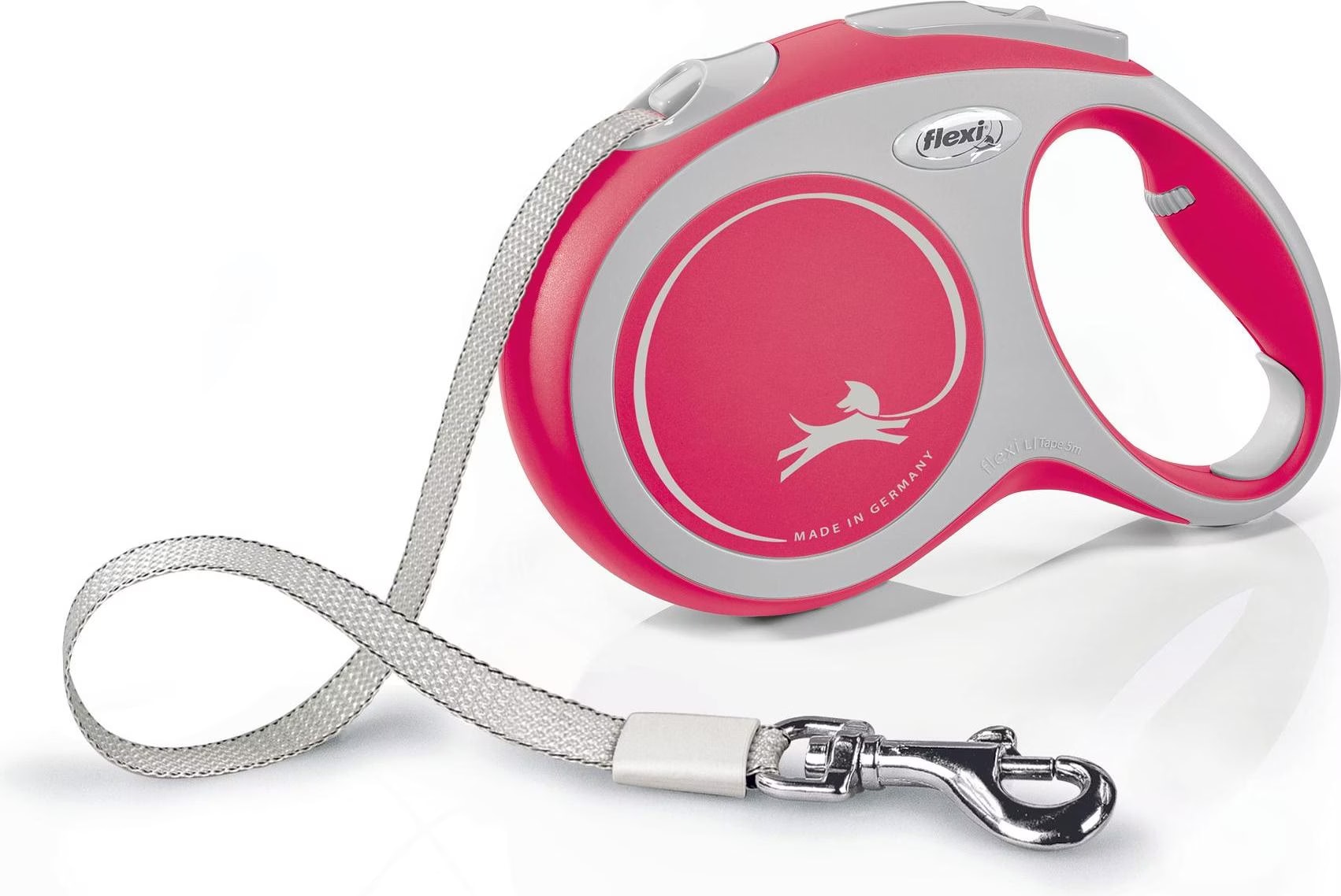 Comparer les prix de Laisse New Comfort L Tape 5 m red Flexi CF30T5-251-R-20