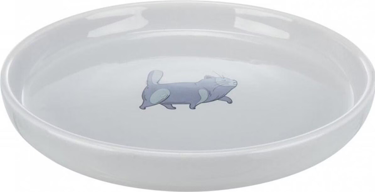 Comparer les prix de Gamelle en céramique Trixie plate et large pour chat - capacité : 600 mL - 23 cm de diamètre