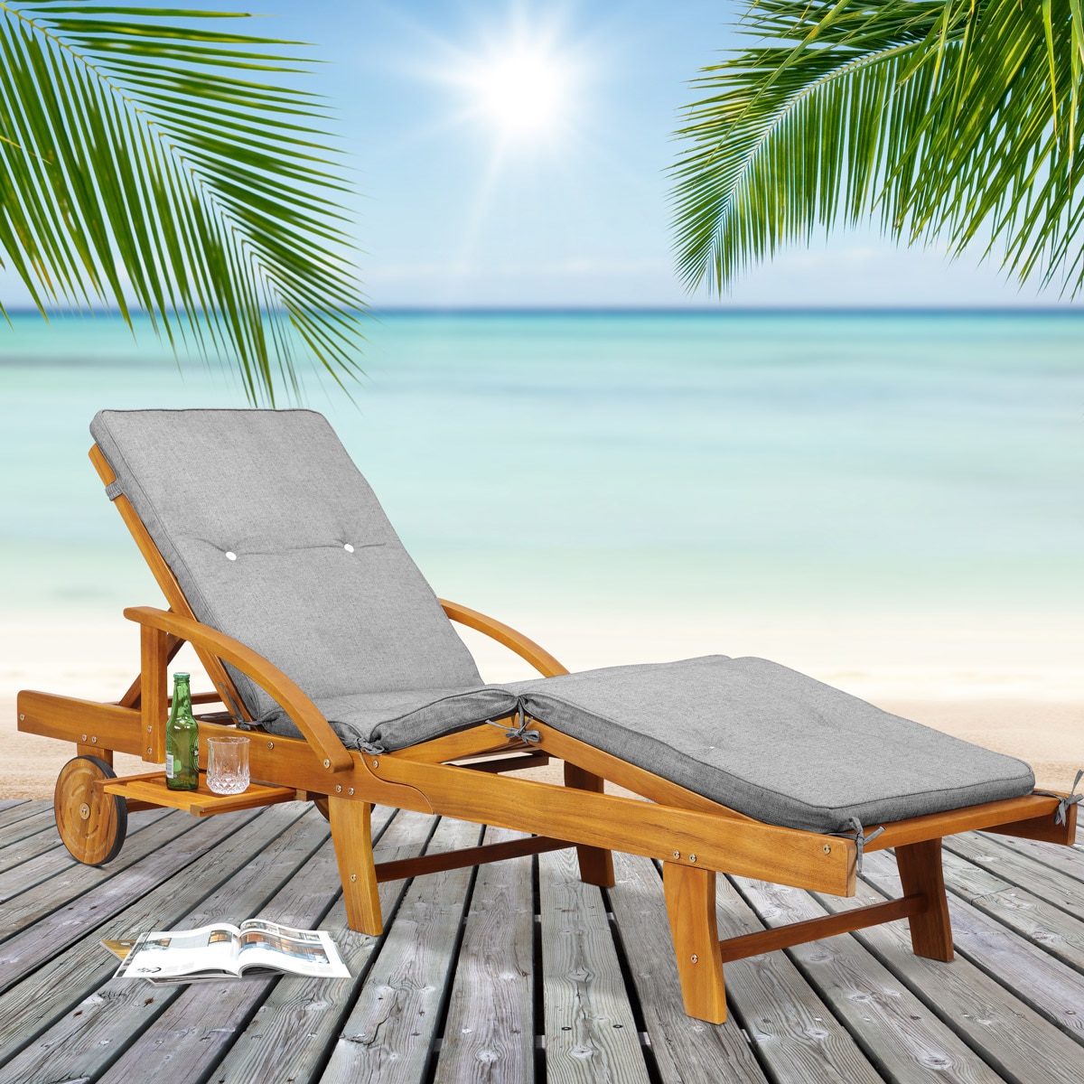 Deuba Sun lounger cushion 195 cm buy at Galaxus