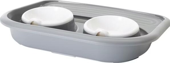 Plateau repas 2x300 ML, Majordome, pour chien ou chat