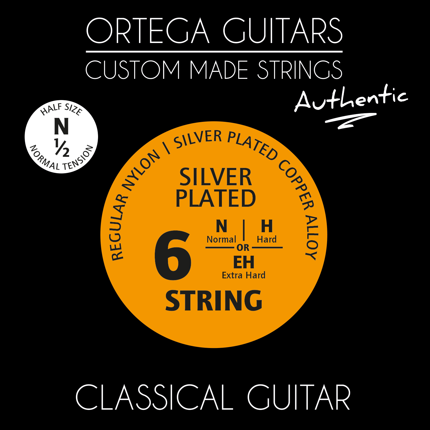 Ortega Gitarren Nylon Saiten 1/2 normal (Gitarre) Galaxus