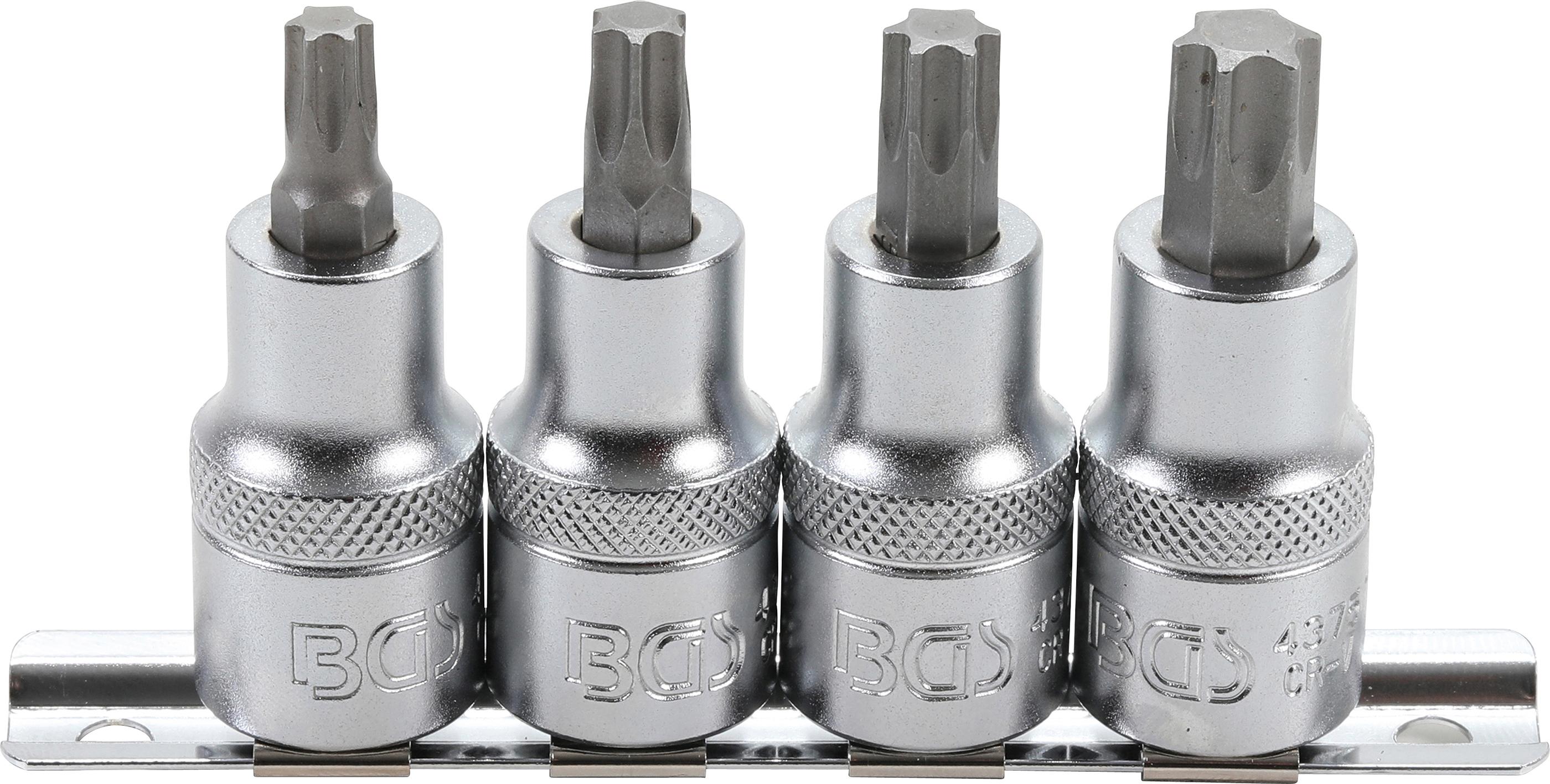 BGS 1/2 Zoll Bit-Einsatz-Satz Innenvierkant T-Profil (für Torx) T40-T55 4-teilig (8886) Galaxus