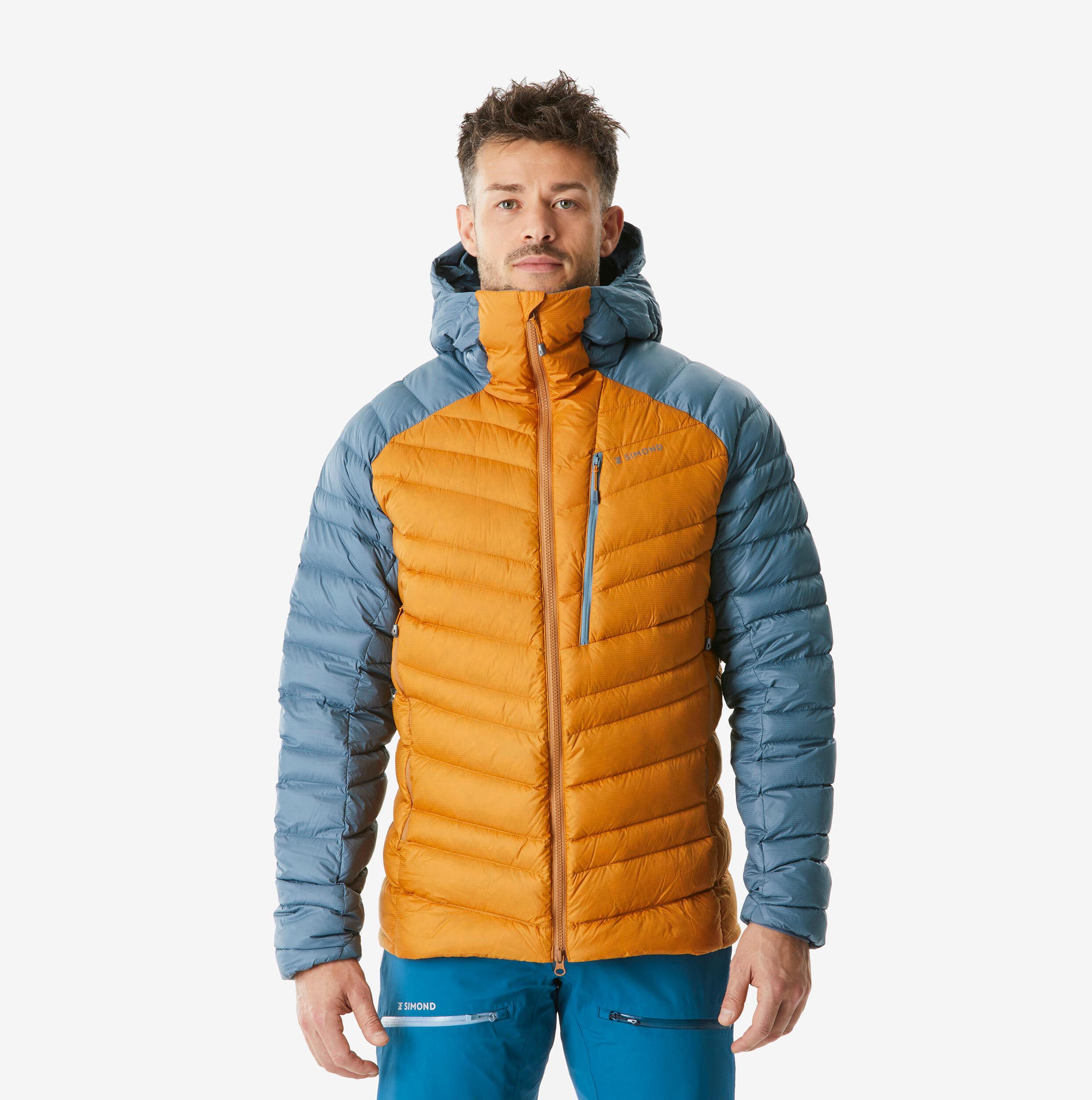 Simond Men s mountaineering down jacket Ochre Grey XL Galaxus