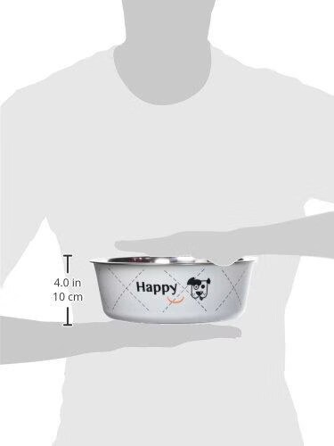 Écuelle Chien et Chat - Happy Zolux en inox blanc 25 cm – 2,65 l