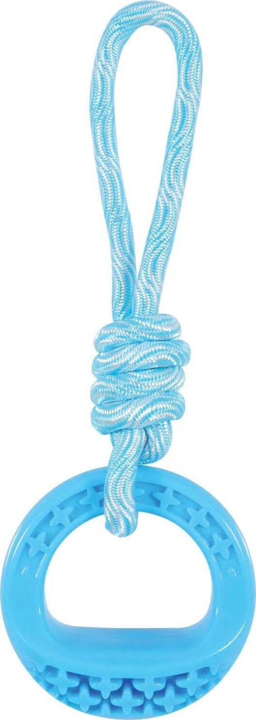 Meilleurs prix pour Zolux Jouet TPR SAMBA rond avec corde, 26 cm, bleu, Jouets pour chien