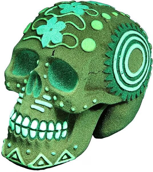 EBI Aqua Della Dia de los Muertos Skull 1 (autres lments), Dcoration d'aquarium