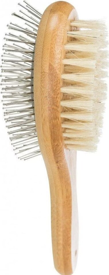 Meilleurs prix pour Brosse, double face, bambou/poils naturels &amp; métal
