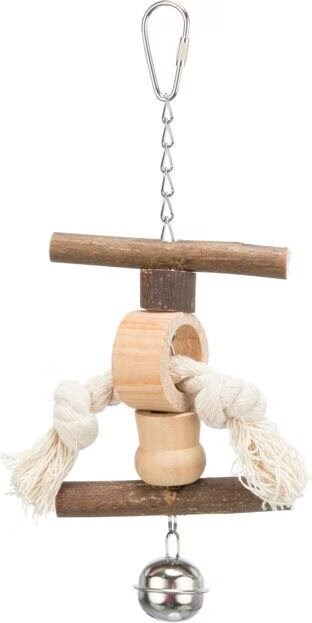 Natural Living Jouet Avec Clochette/Corde, 20 Cm - Mon Animalerie