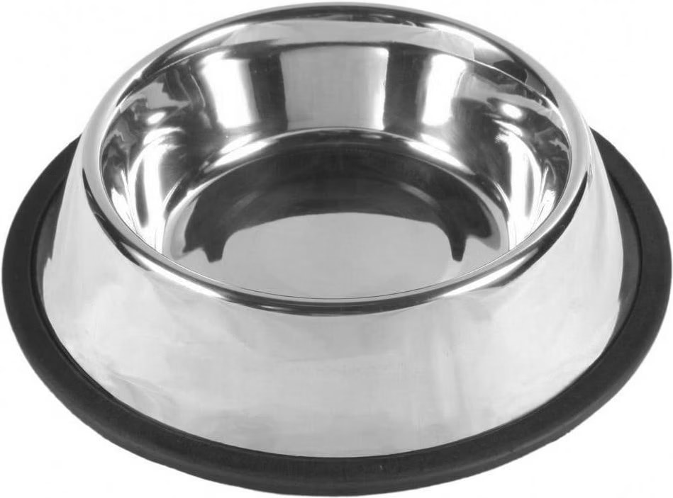 Comparer les prix de Trixie Gamelle en acier inoxydable , anneau en caoutchouc 1,75 l