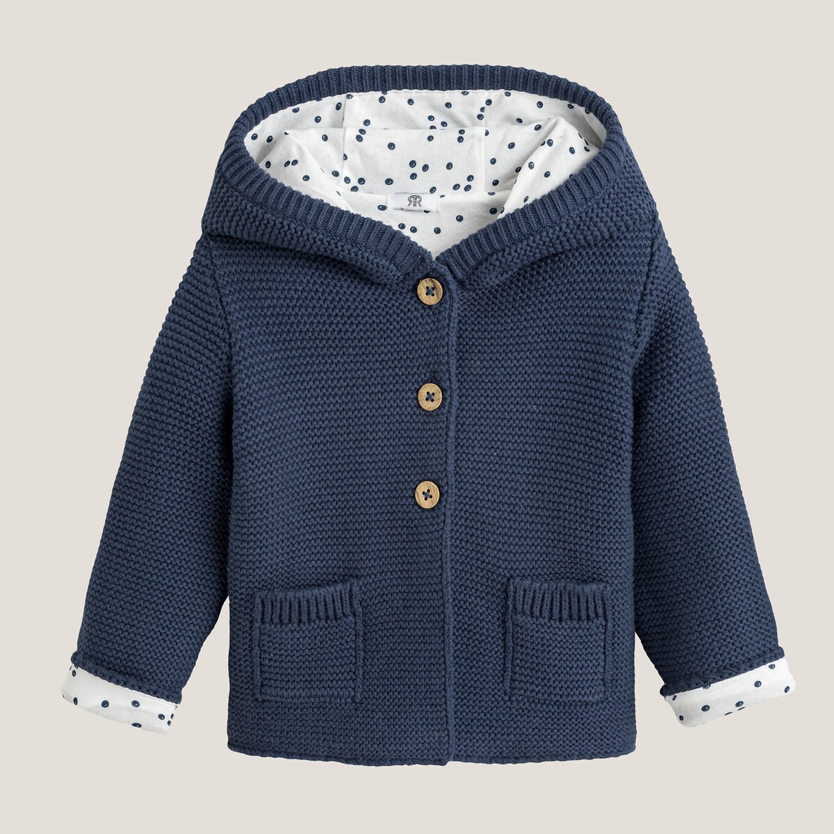 La Redoute Collections Gefütterte Strickjacke mit Kapuze (50) Galaxus