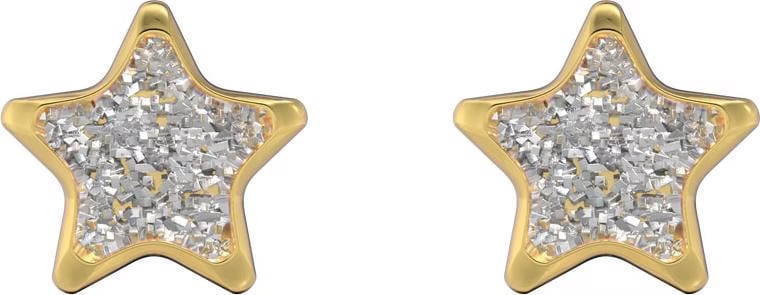 Orecchini Studex Sensitive 6mm - Cuore Con Centro Glitter Oro Placcato Ipoallergenici Studex Sensitive Cuori - Foto 7