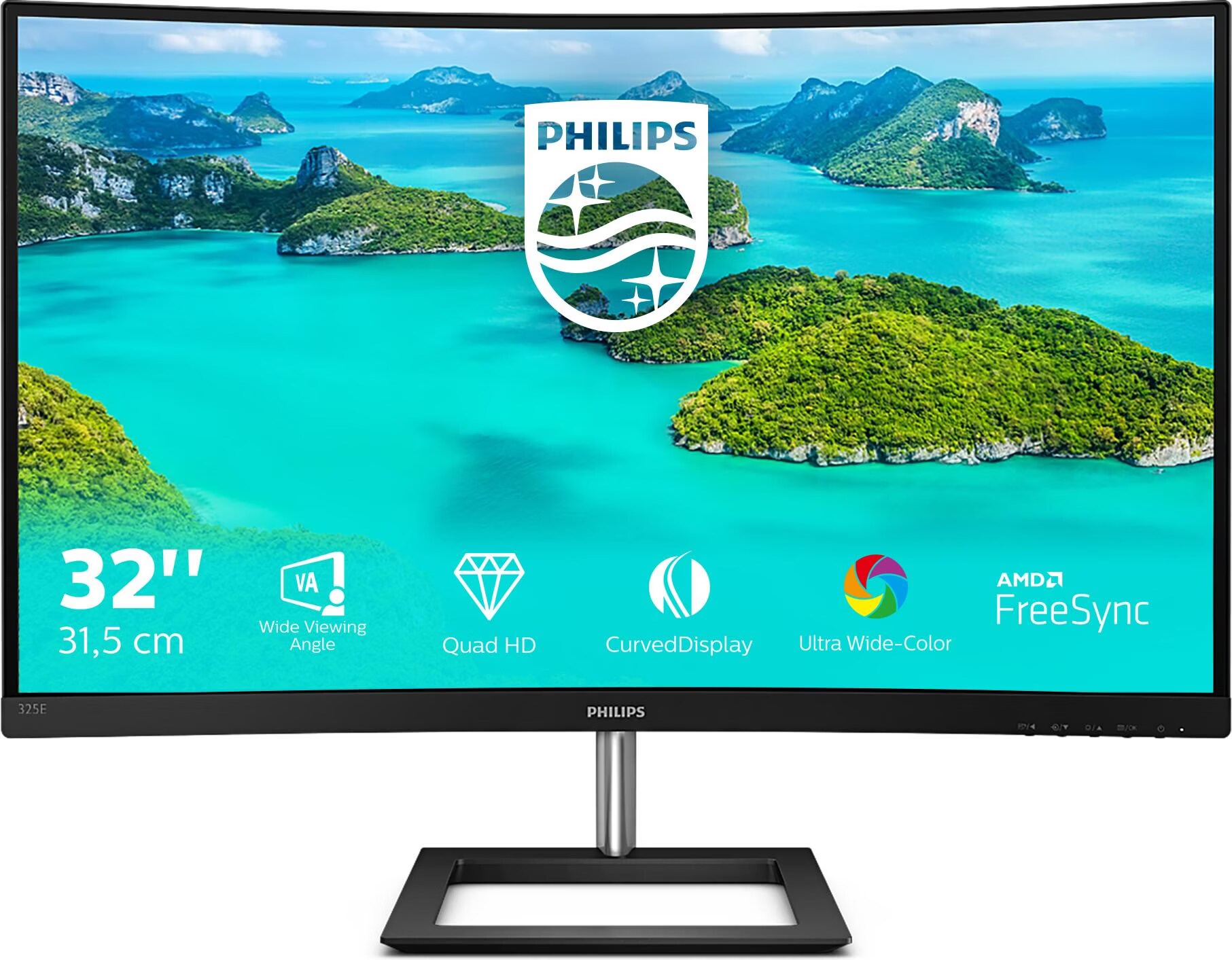 中古］PHILIPS 32インチ PCモニターディスプレイ BDM3201F 31.5型