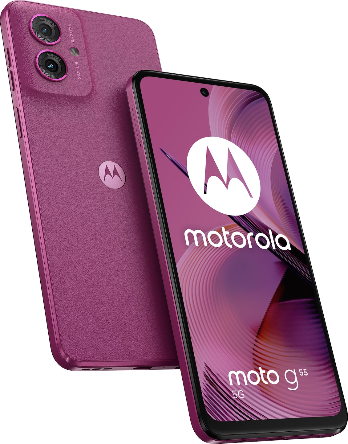 Motorola Moto G55 (256 GB, Twilight Purple, 6.49", SIM + eSIM, 50 Mpx