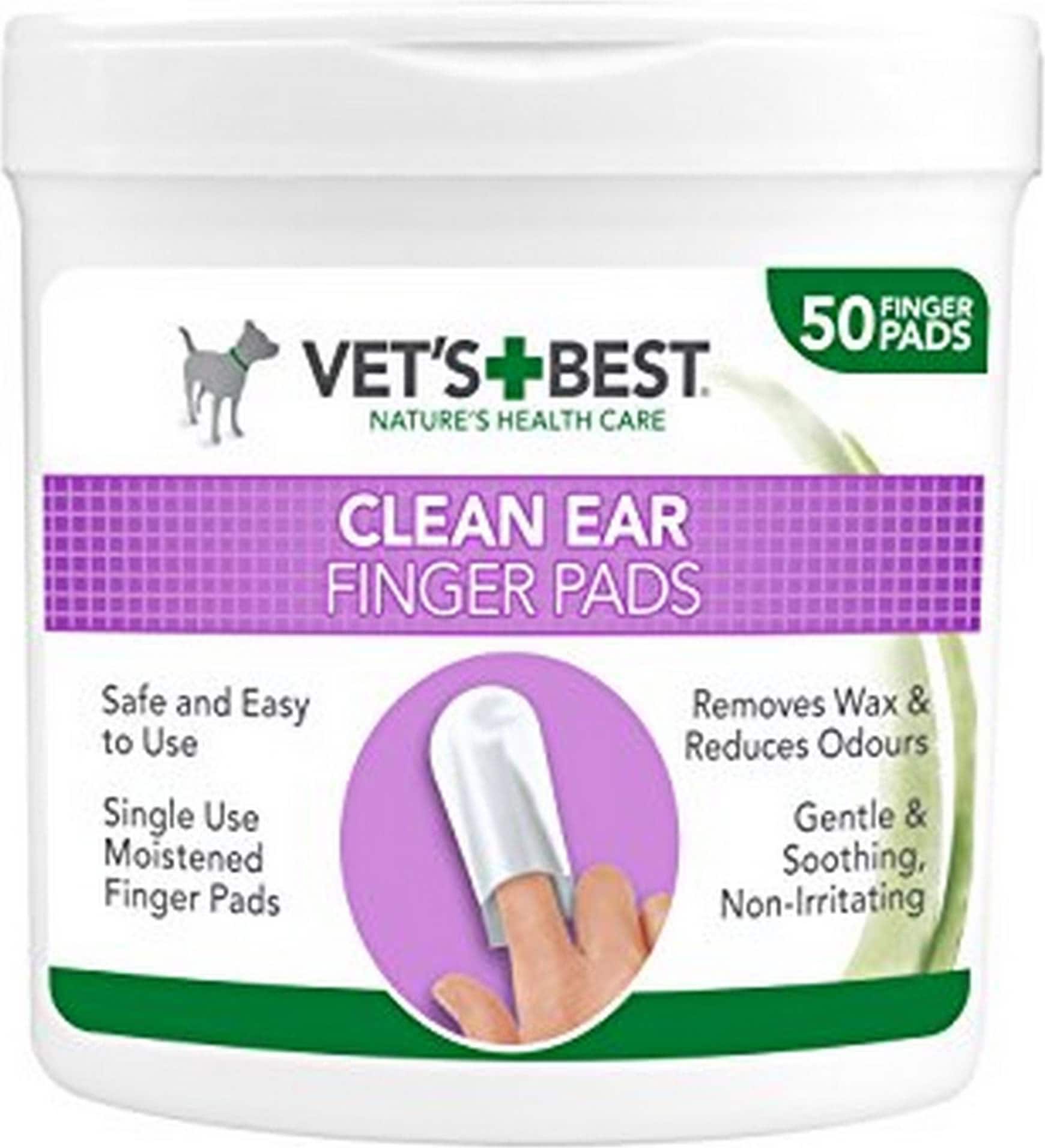 Comparer les prix de Vet's Best Oreilles propres Pads Finger (50 PadsDose) (Chien), Produits de soins pour animaux