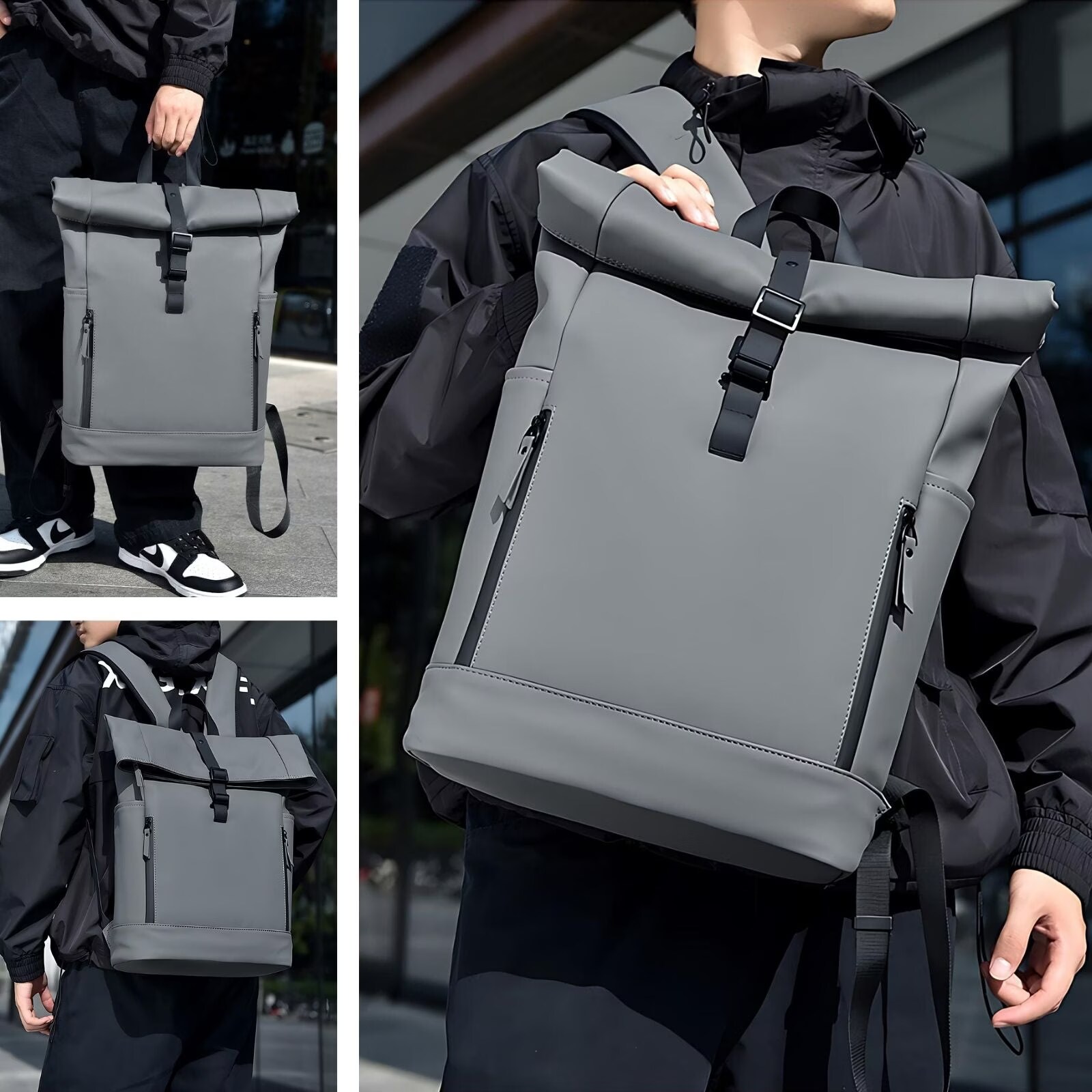 Hermex Zaino per laptop Zaino roll-top Zaino roll-top Zaino roll