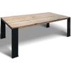 zz_ArchivedByPCD_Mutoni wood Solid wood table Burlington black (2+2) - rustic wild oak