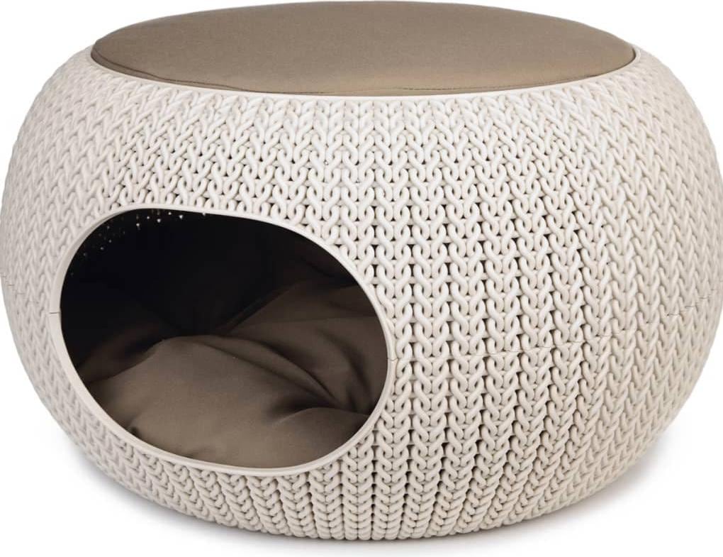 Meilleurs prix pour Curver Caverne pour animaux de compagnie Cozy 55 x 35 cm Crème
