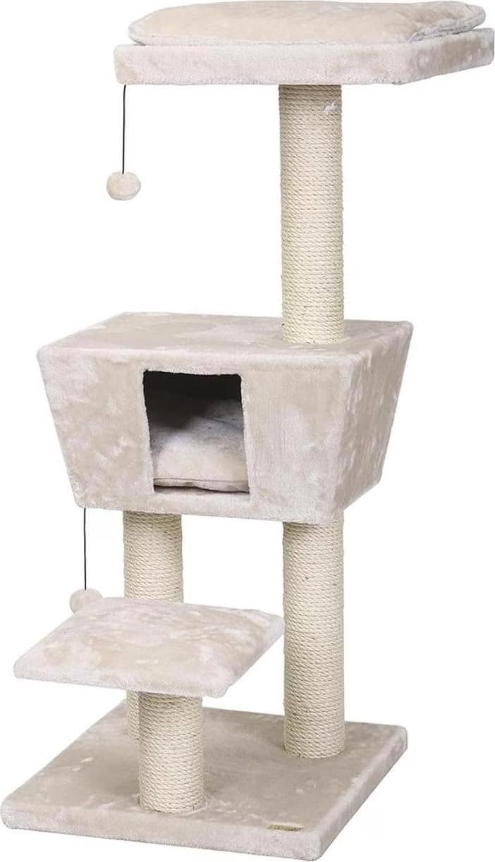 Comparer les prix de EBI Tendance New Jersey (114cm, Crme), Arbre  chat