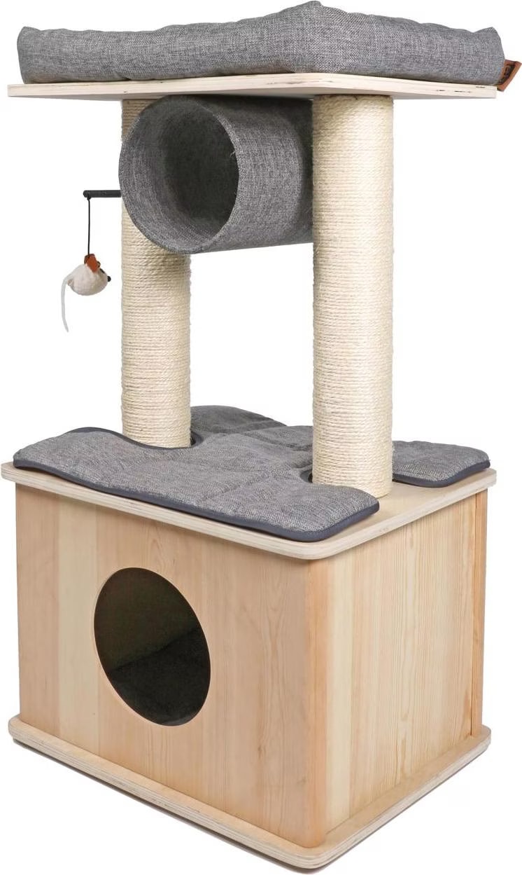 Comparer les prix de EBI Comfort Helsinki (88cm, Gris), Arbre  chat