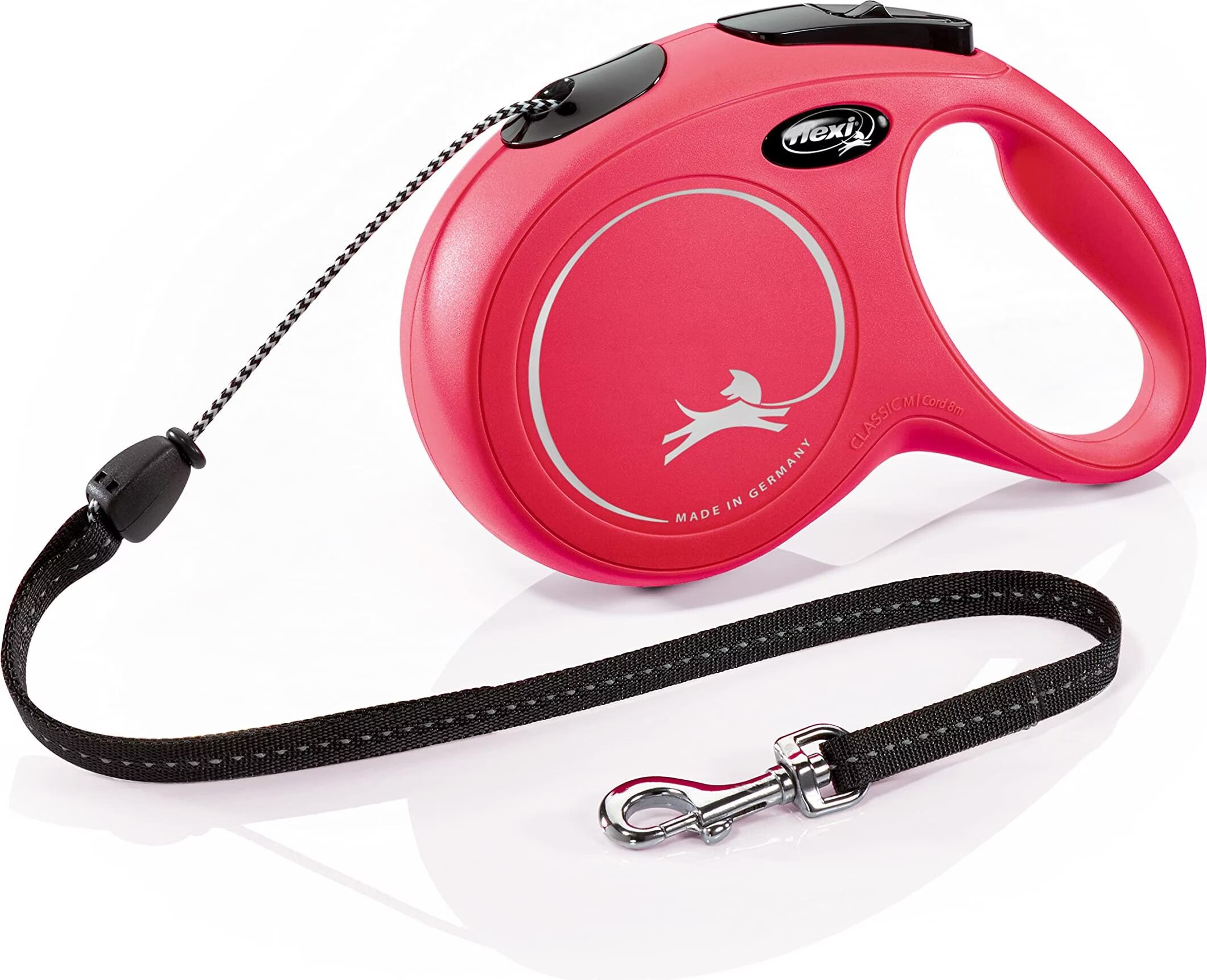 Comparer les prix de Laisse cordon flexi New Classic rouge, 8 m pour chien - taille M : jusqu'à 20 kg