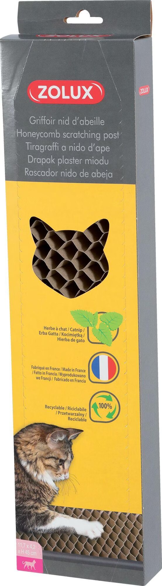Meilleurs prix pour Zolux Cardboard scratching Honeycomb with catnip 110x40x450 mm (45cm, Marron), Arbre  chat