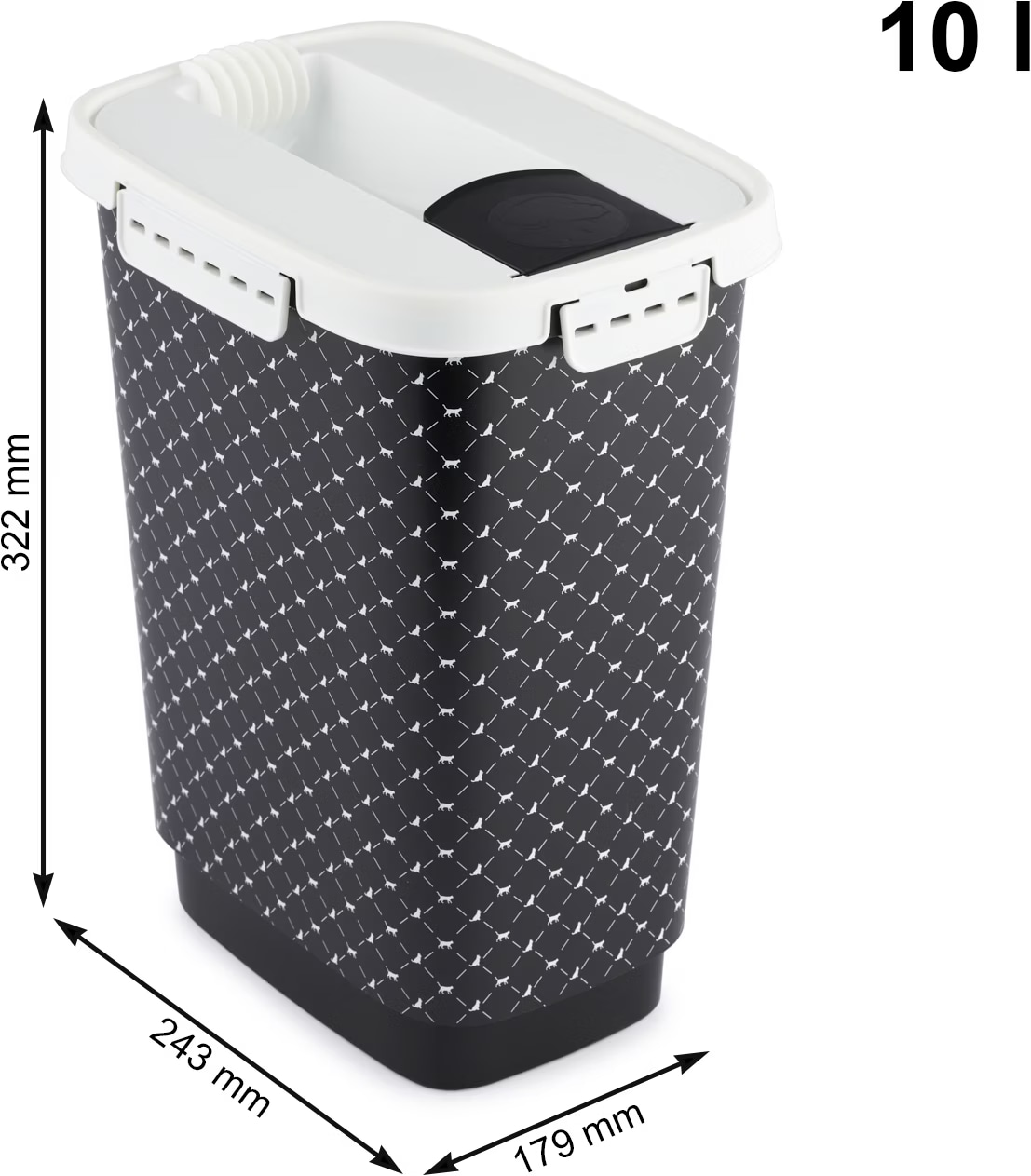 Conteneur à croquettes Rotho MyPet Cody  - jusqu'à 10 L de croquettes