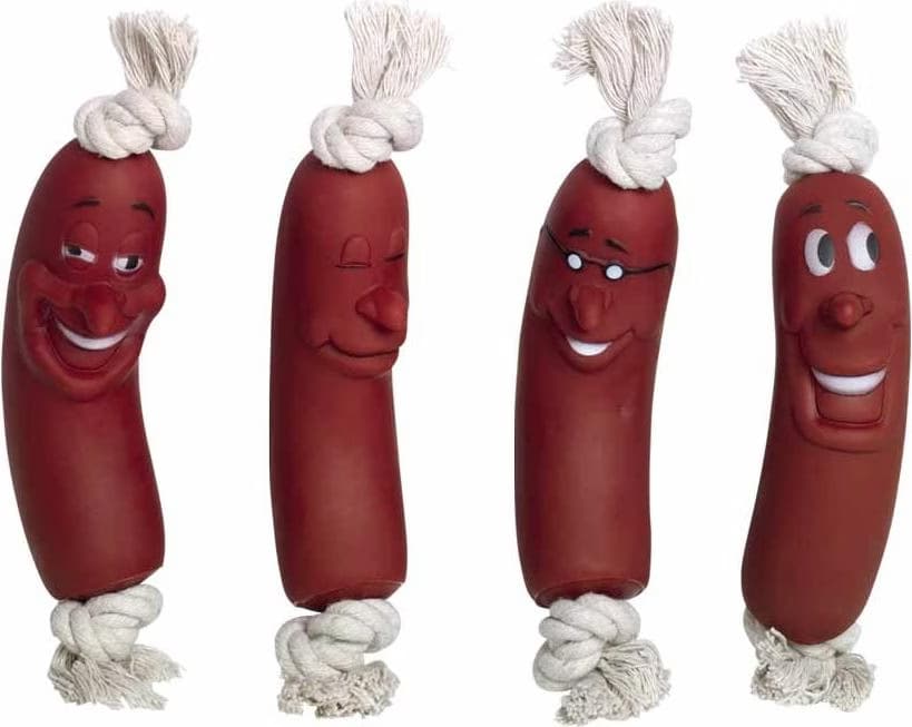 Meilleurs prix pour Nobby Saucisse en vinyle Classic sur corde, Jouets pour chien