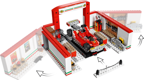Ferrari lego garage 2025