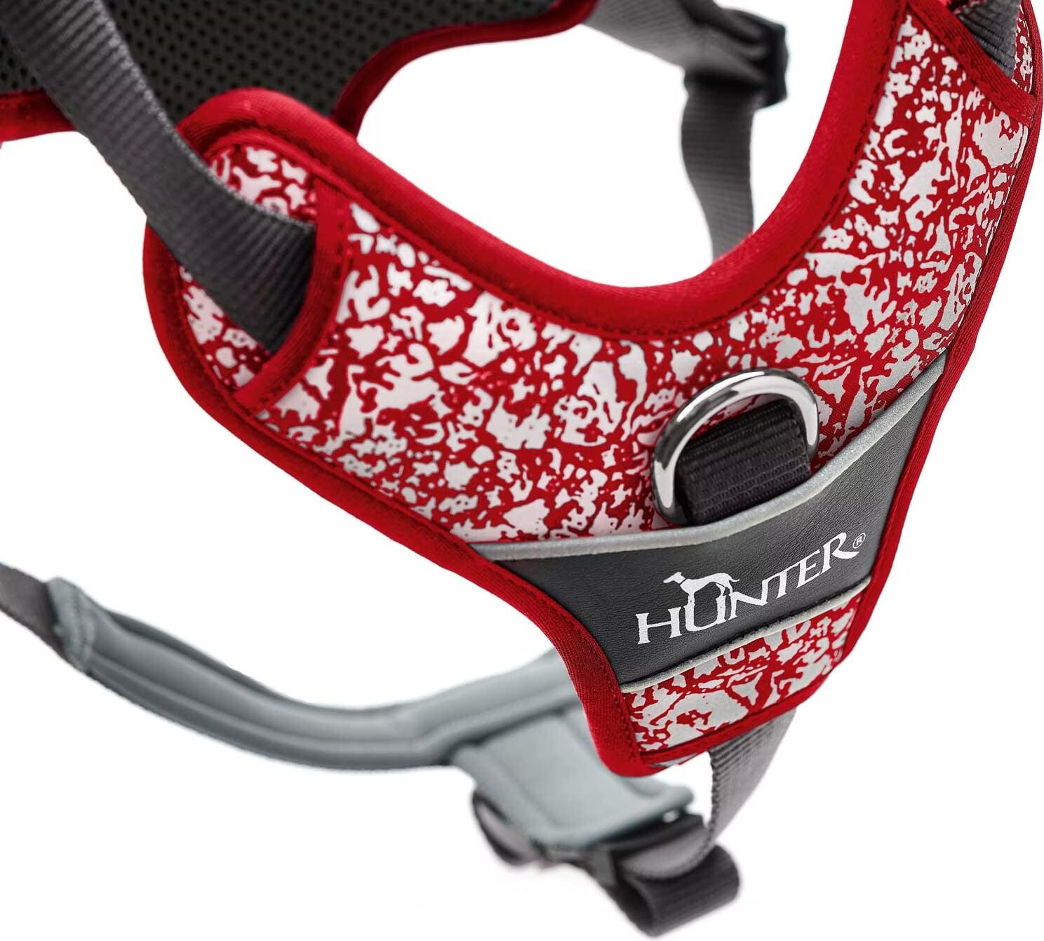 Hunter Le Rouge / Gris Reflète Les Divins Arnés Xs